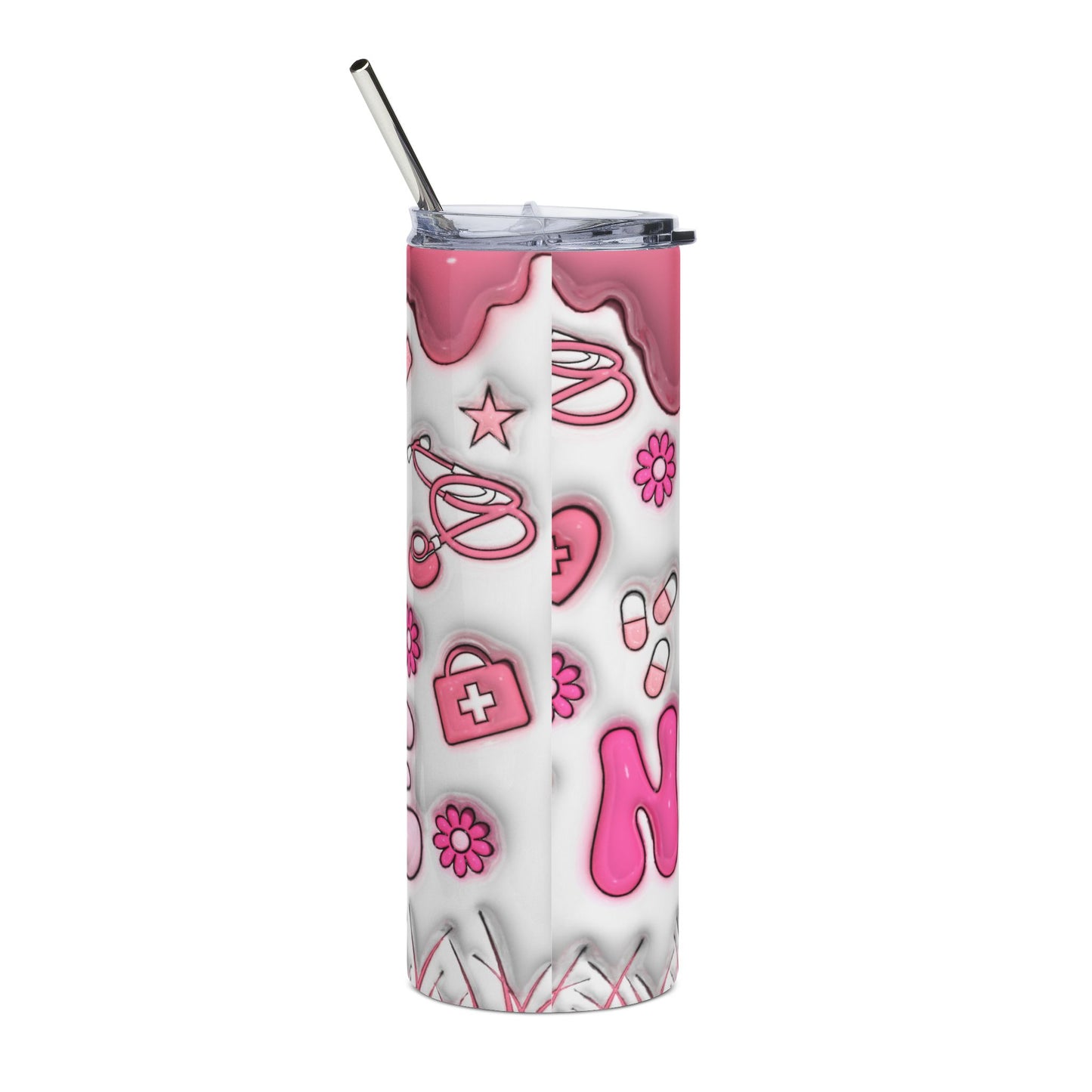 The Za effect Cute Pink nurse tumbler