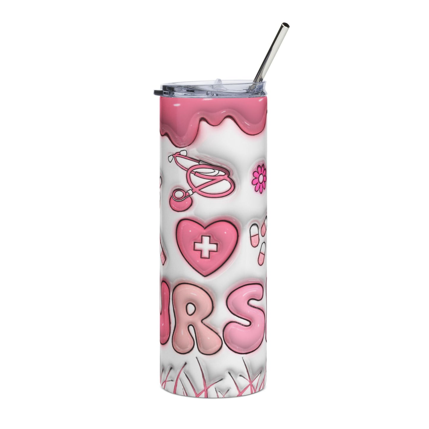 The Za effect Cute Pink nurse tumbler