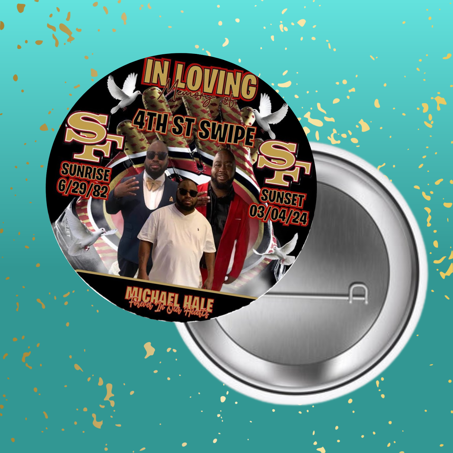 Custom Memorial Buttons - 2.25ā