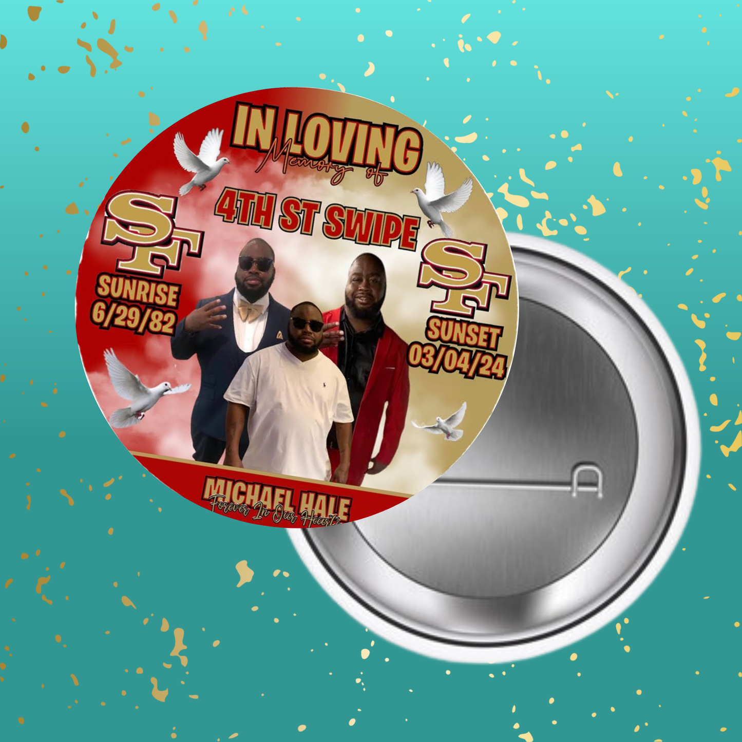 Custom Memorial Buttons - 2.25ā