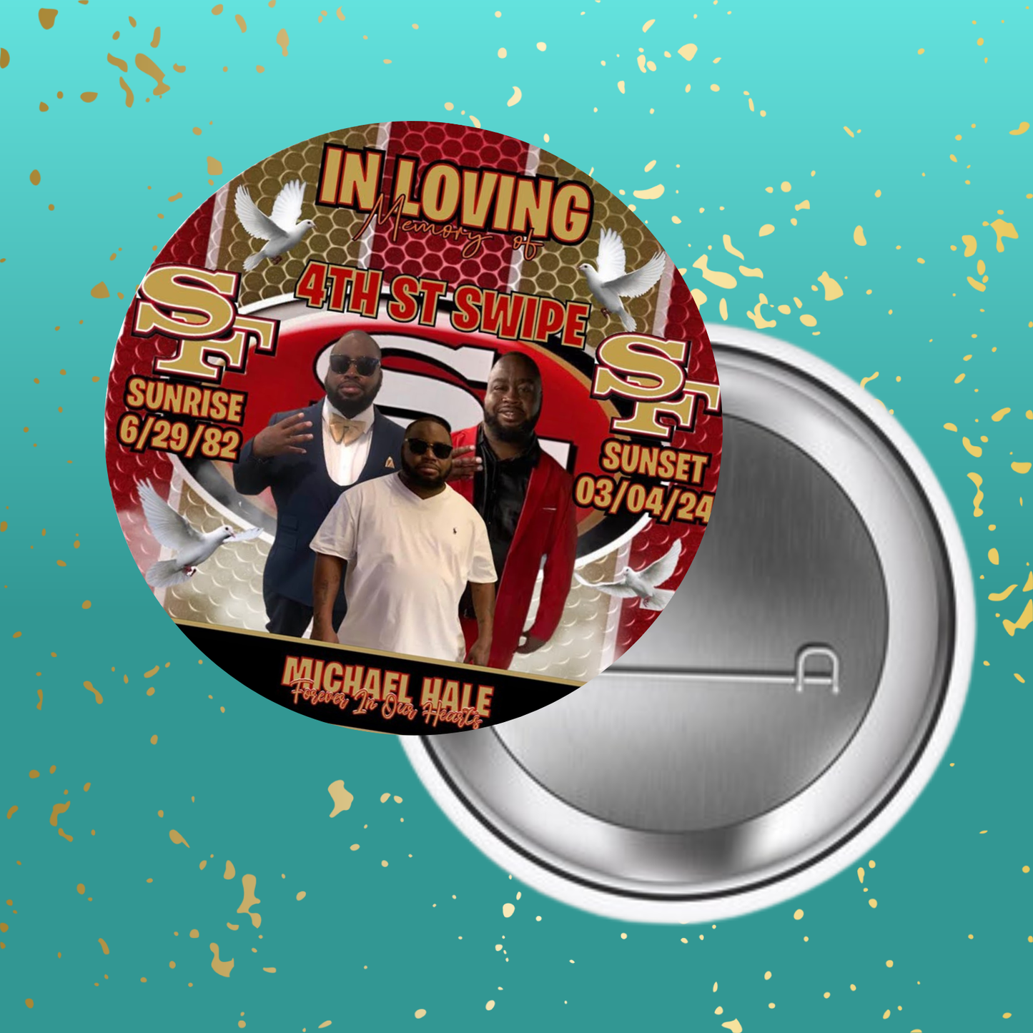 Custom Memorial Buttons - 2.25ā