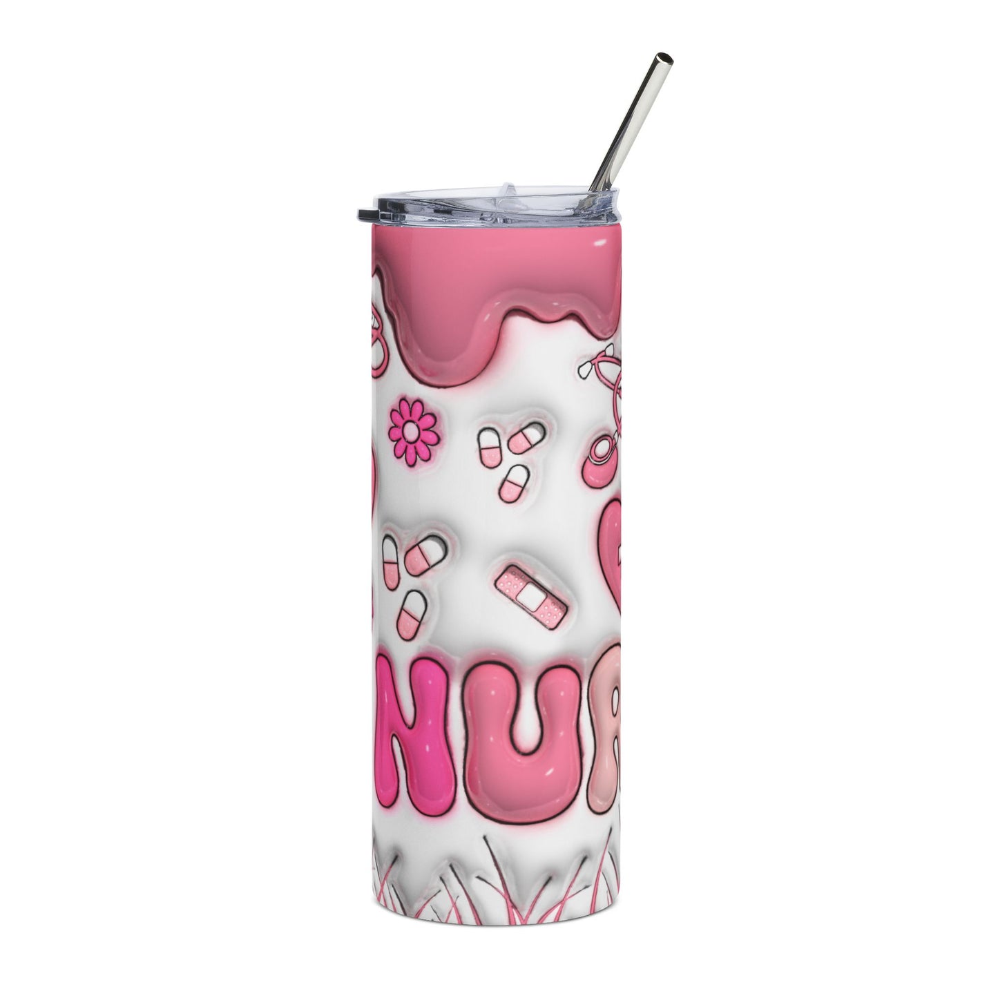 The Za effect Cute Pink nurse tumbler
