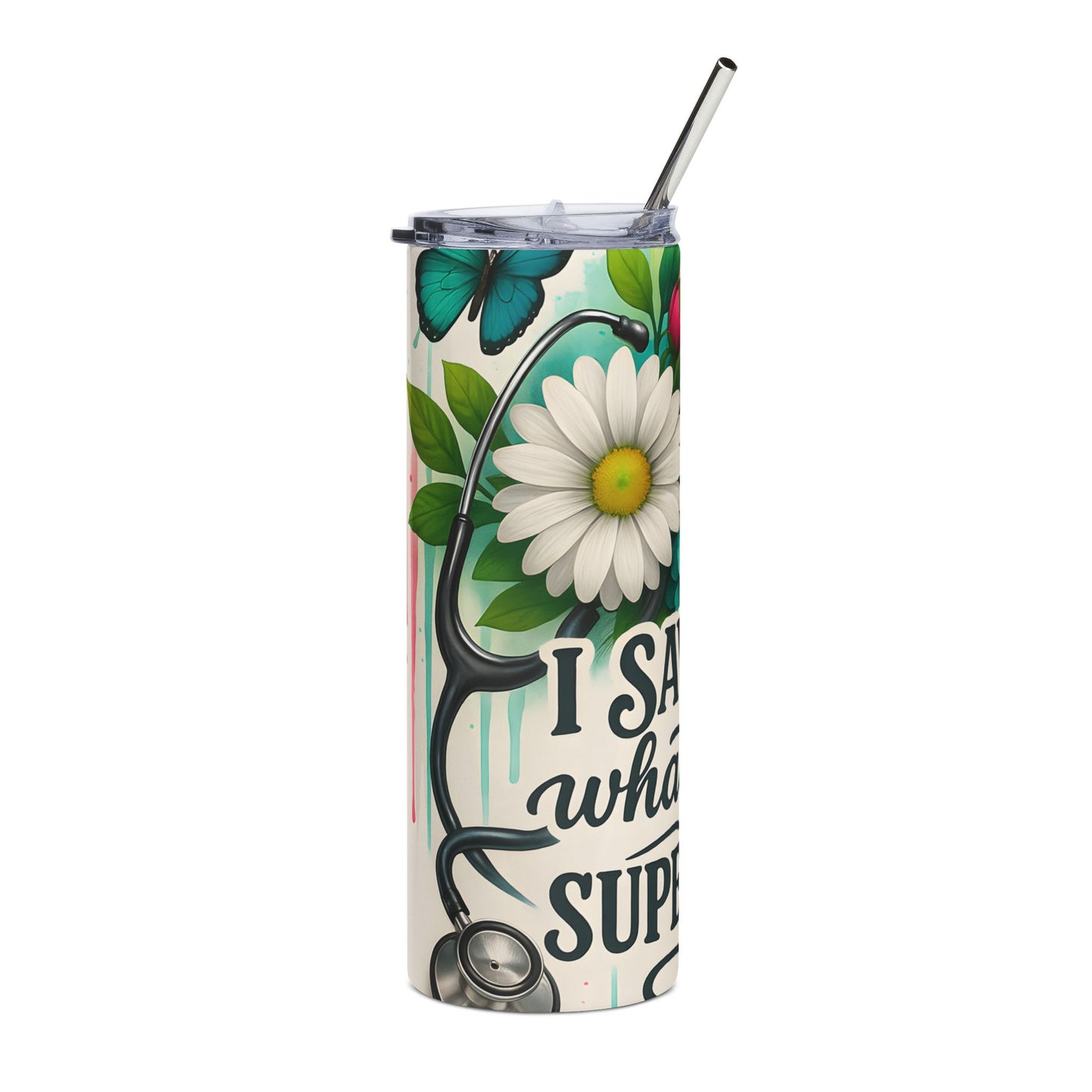 The za affect Floral Stainless Steel Tumbler