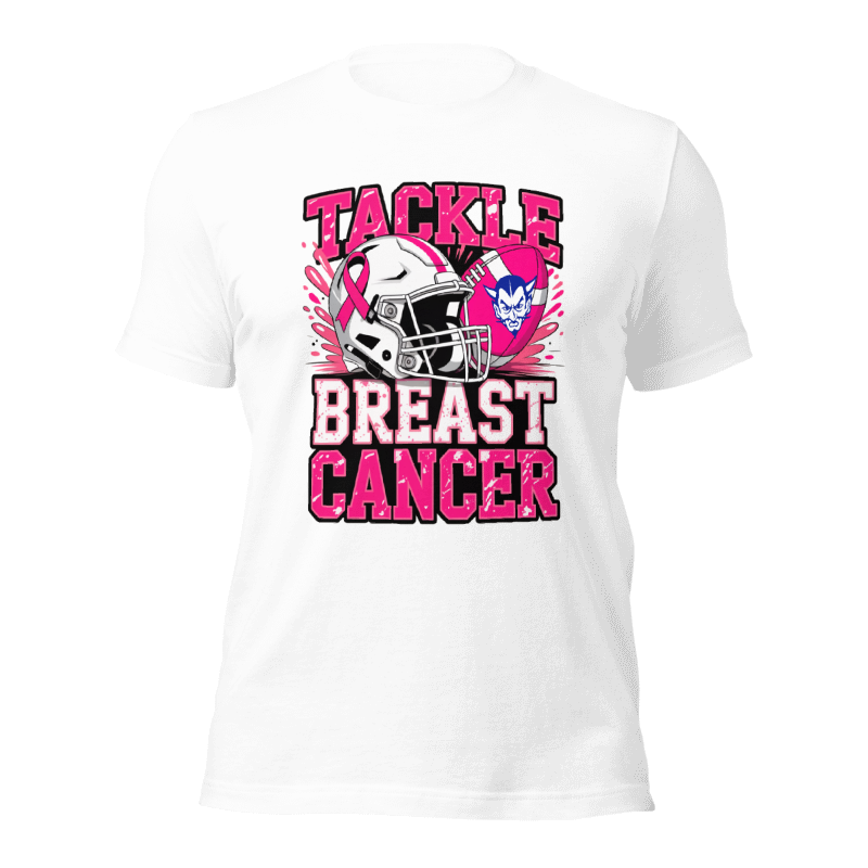 Tackle Breast Cancer Awareness Tee – Pahokee Blue Devils Edition