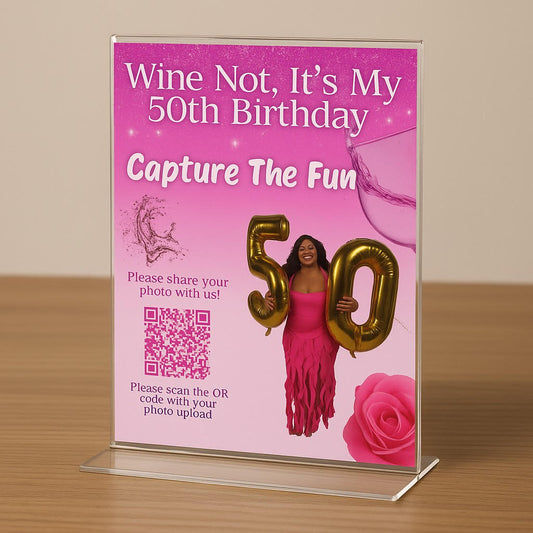 Custom Design QR Code Table Sign "Design Only"