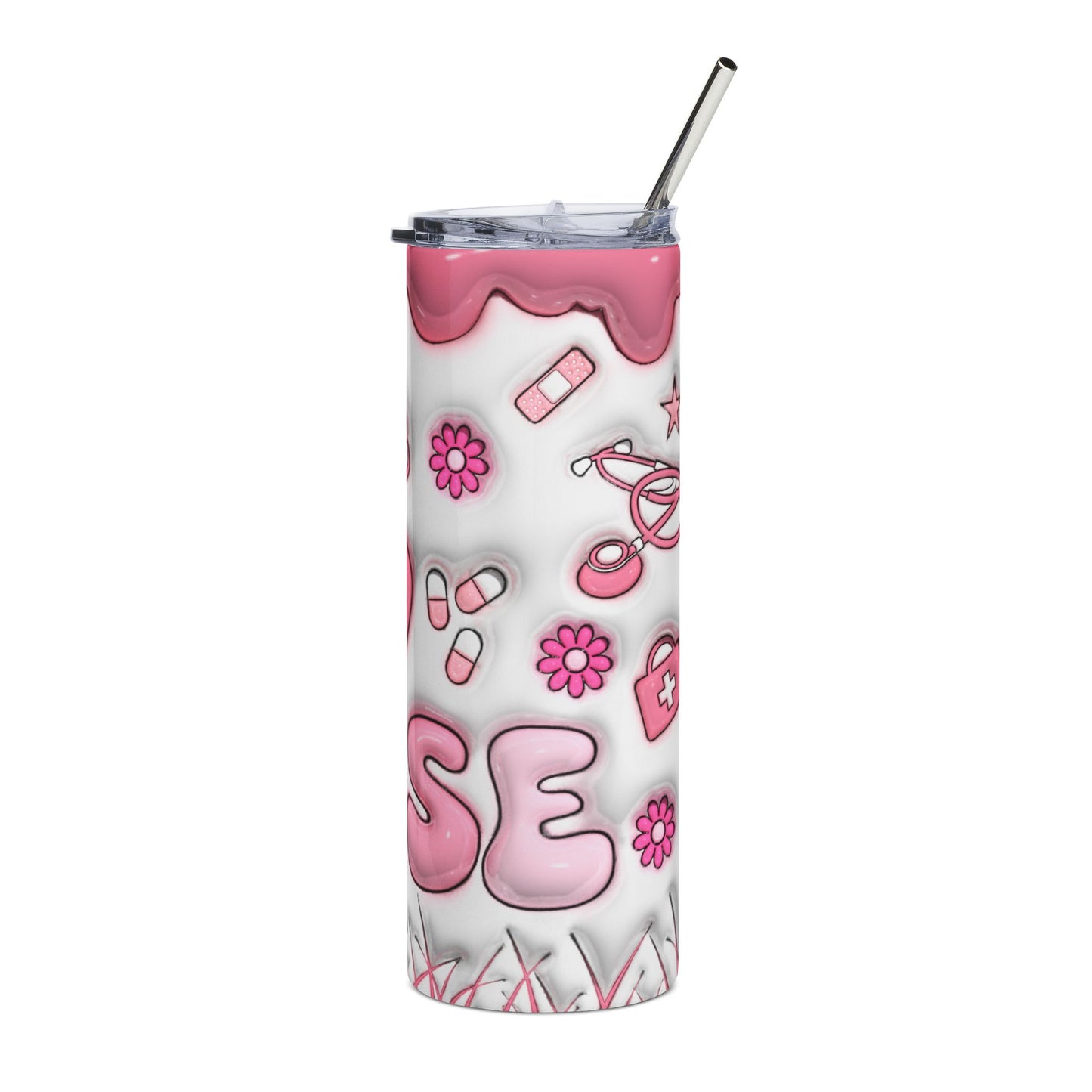 The Za effect Cute Pink nurse tumbler