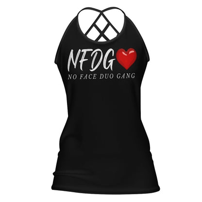 NFDG Criss-Cross Open Back Tank Top Hollow