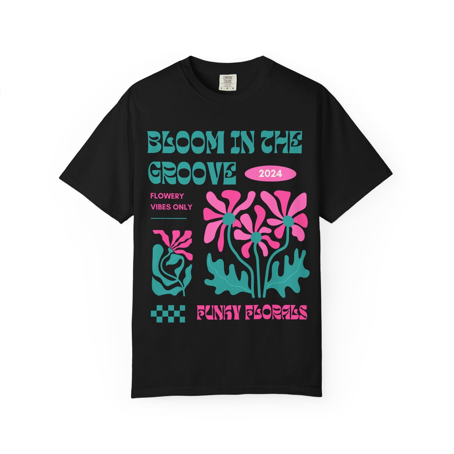 The za affect Bloom in the Groove Unisex T-Shirt Flower Power Tee