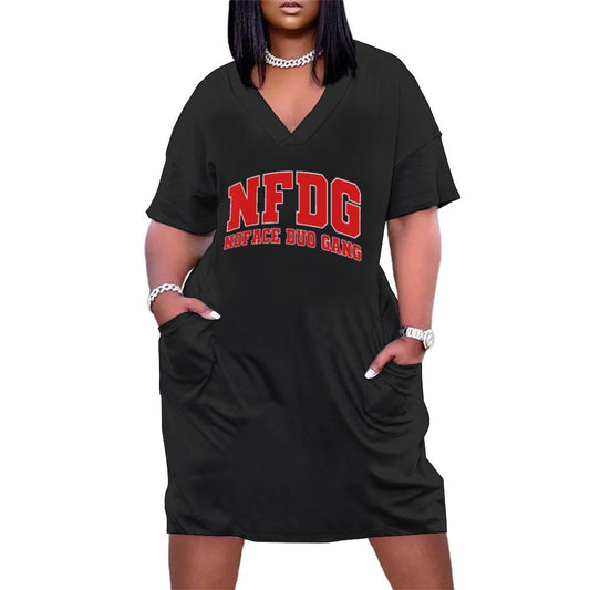 NFDG Baggy Dress with Pockets Loose