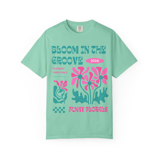 The za affect Bloom in the Groove Unisex T-Shirt Flower Power Tee