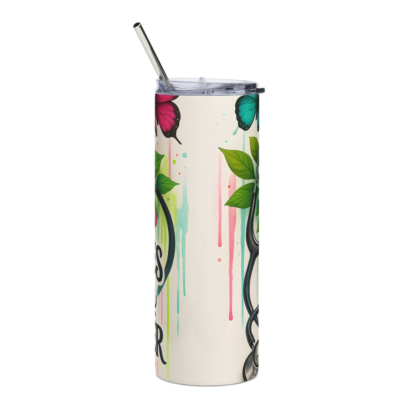 The za affect Floral Stainless Steel Tumbler