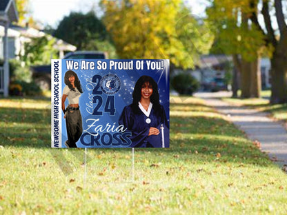 Grad yard signs 24x18