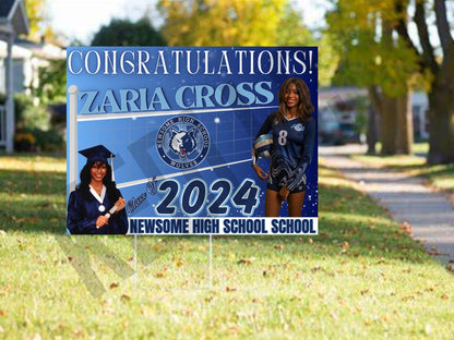 Grad yard signs 24x18