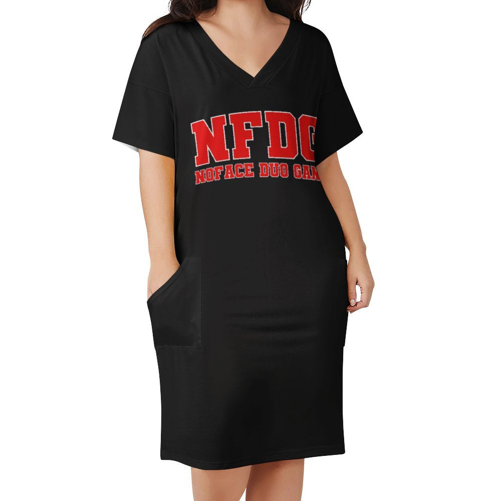 NFDG Baggy Dress with Pockets Loose